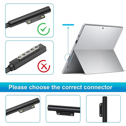 For Microsoft Surface Pro 9 65W Laptop Power Adapter, Plug Type: AU Plug, AU Plug