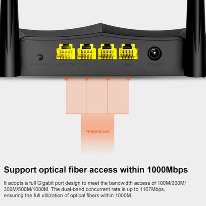 Tenda AC8 AC1200 2.4 / 5GHz Dual-Band Gigabit Port Wireless Router, AC8