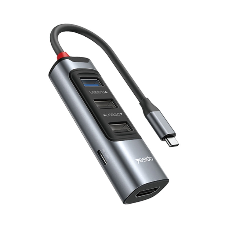 Yesido HB22 5 in 1 USB-C / Type-C Multifunction Docking Station HUB Adapter, HB22