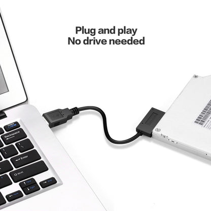 Professional USB 3.0 to 7+6Pin Slimline SATA Cable Adapter Indicator, USB 3.0