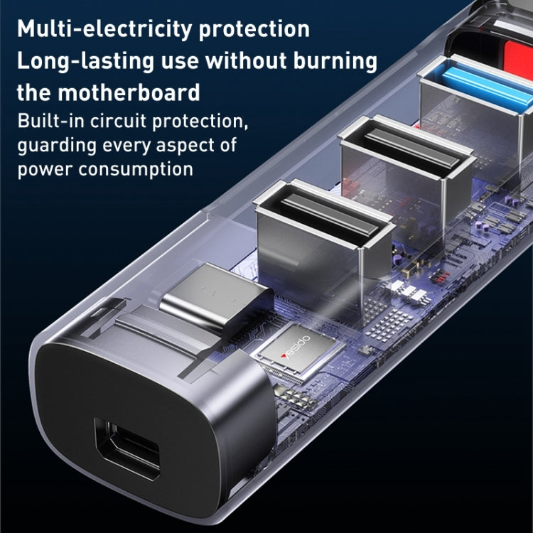 Yesido HB24 5 in 1 USB-C / Type-C Multifunction Docking Station HUB Adapter, HB24
