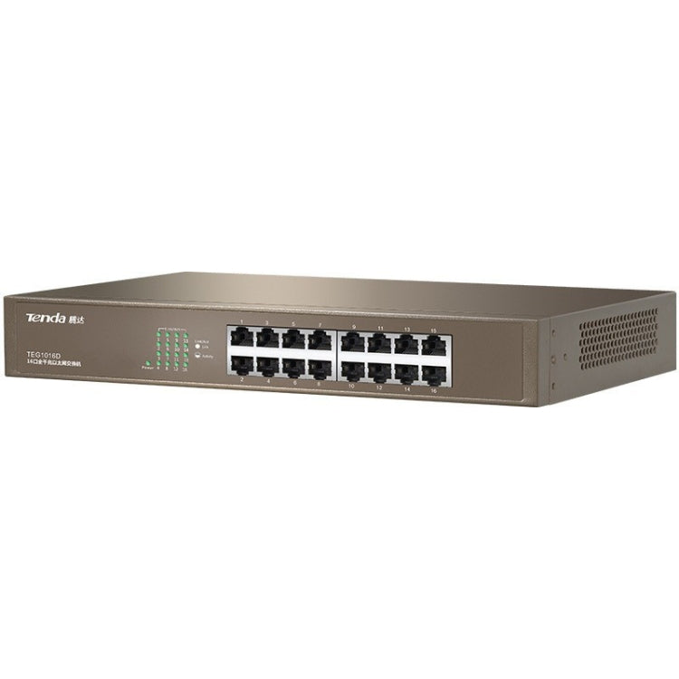 Tenda TEG1016D Desktop v6.0 16-Port Gigabit Ethernet Switch 6KV Lightning Protect, TEG1016D
