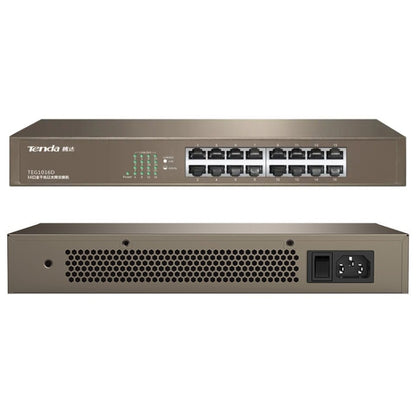 Tenda TEG1016D Desktop v6.0 16-Port Gigabit Ethernet Switch 6KV Lightning Protect, TEG1016D