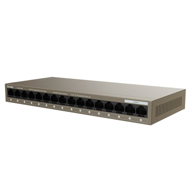 Tenda TEG1016M Desktop Metal 16-Port Gigabit Ethernet Switch Fast Establish High-Speed Network, TEG1016M