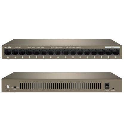 Tenda TEG1016M Desktop Metal 16-Port Gigabit Ethernet Switch Fast Establish High-Speed Network, TEG1016M