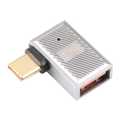 USB-C / Type-C Male to USB Female 10 Gbps 90 Degree Side Bend Charging Adapter, Type-C Male to USB Female Side Bend, Type-C Male to USB Female 90 Degree Side Bend