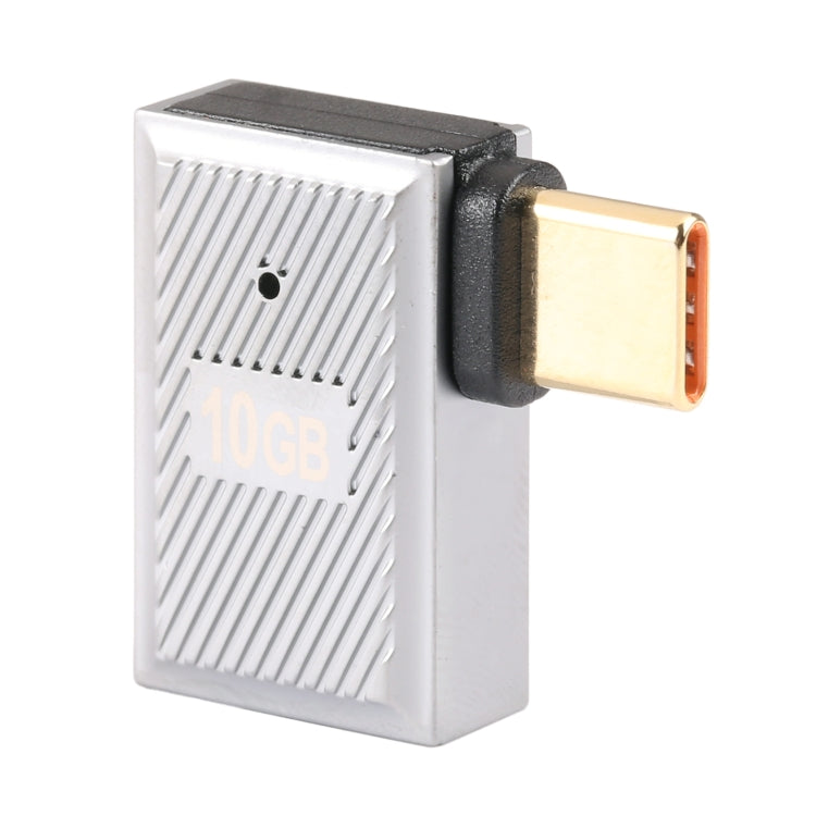 USB-C / Type-C Male to USB Female 10 Gbps 90 Degree Side Bend Charging Adapter, Type-C Male to USB Female Side Bend, Type-C Male to USB Female 90 Degree Side Bend
