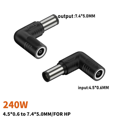 DC 4506 Female to DC 7450 Male Connector Power Adapter for HP, DC 7450HP