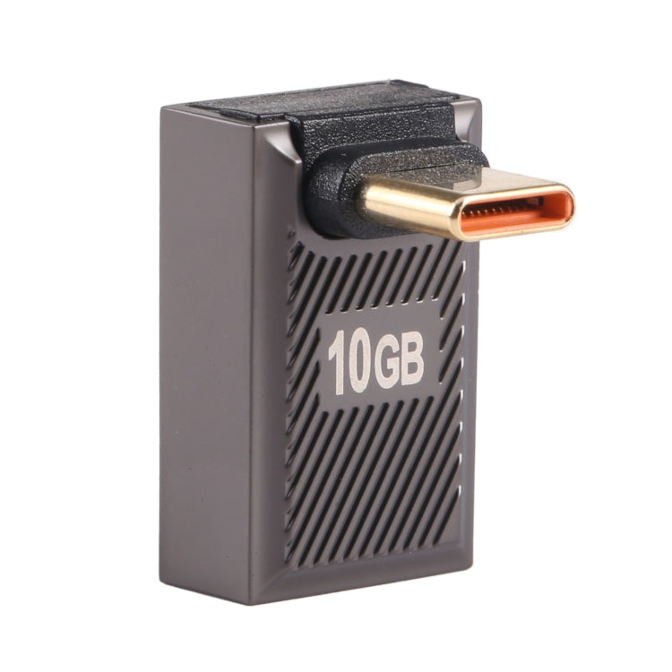 USB-C / Type-C Male to USB Female 10 Gbps 90 Degree Front Bend Charging Adapter, Type-C Male to USB Female Front Bend