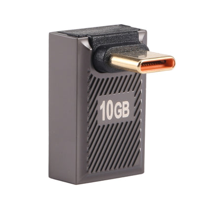 USB-C / Type-C Male to USB Female 10 Gbps 90 Degree Front Bend Charging Adapter, Type-C Male to USB Female Front Bend