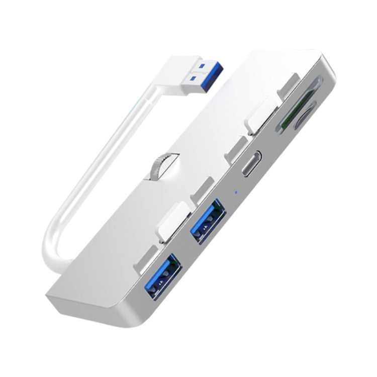 Rocketek HC413 Type-C + USB3.0 x 2 + SD / TF Card Reader HUB Adapter, HC413