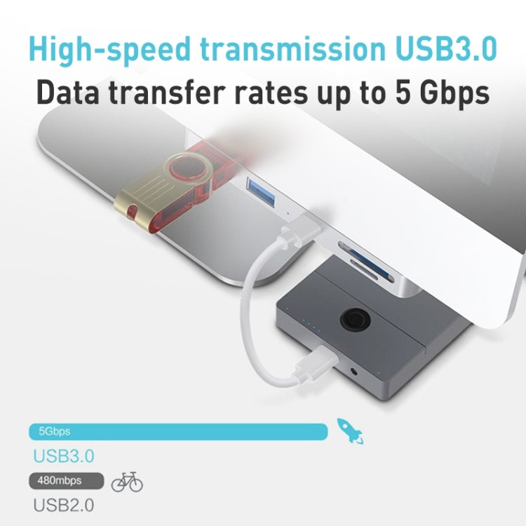 Rocketek HC412 USB3.0 x 3 + SD / TF Card Reader HUB Adapter, HC412