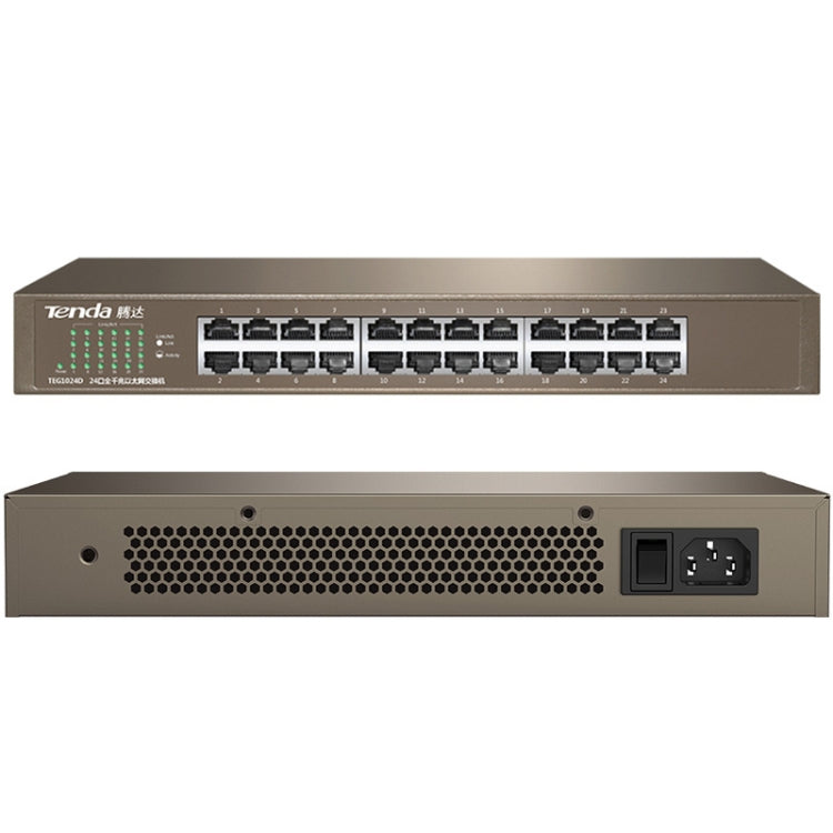 Tenda TEG1024D Desktop v7.0 24-Port Gigabit Ethernet Switch 6KV Lightning Protect, TEG1024D