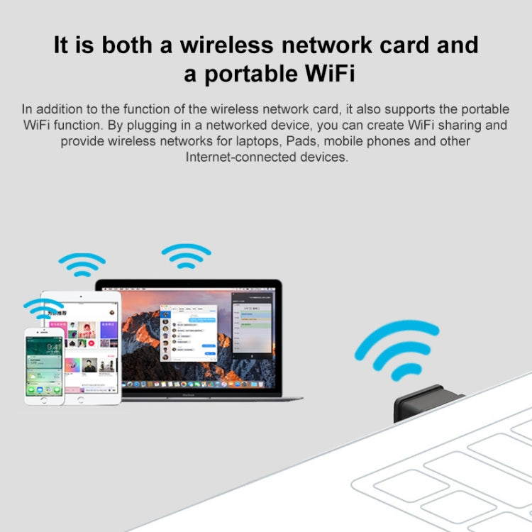 Tenda W311MI Mini USB WiFi Adapter 150Mbps Wireless Ethernet Internet Network Card, W311MI
