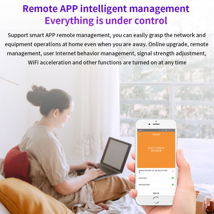 Tenda AC23 AC2100M Wireless WiFi IPV6 Home Coverage APP Control Extender Router, AC23