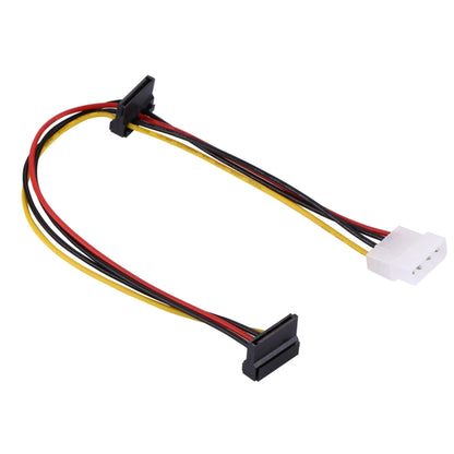 35cm 4 Pin Molex Female to 2 x SATA Female Power Supply Extension Cable, 4 Pin Female to 2 x SATA Female