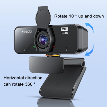 Yesido KM14 2K 4.0MP HD USB Webcam, Cable Length 1.5m, KM14