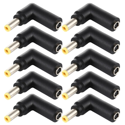 10 PCS 4.5 x 3.0mm Female to 5.5 x 2.5mm Male Plug Elbow Adapter Connector, 4.5x3.0mm to 5.5x2.5mm