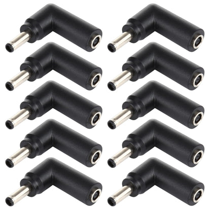10 PCS 4.5 x 3.0mm Female to 4.5 x 3.0mm Male Plug Elbow Adapter Connector, 4.5x3.0mm to 4.5x3.0mm