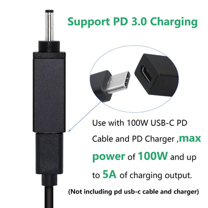 PD 18.5V-20V 3.0x1.0mm Male Adapter Connector, 3.0x1.0mm