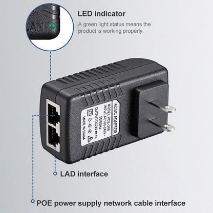 24V 1A Router AP Wireless POE / LAD Power Adapter, AU Plug, 24V 1A