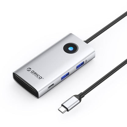 ORICO ORICO-PW11-6PCR R45 Type-C / USB-C 6-in-1 5Gbps Multifunction Docking Station, PW11-6PCR