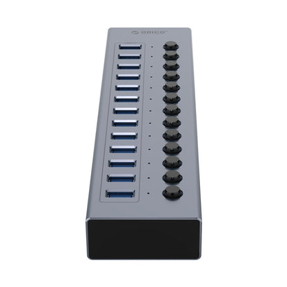 ORICO BT2U3-13AB-GY-BP Multi-Ports Individual Switches HUB, UK Plug, 13AB