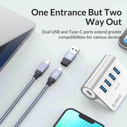 ORICO M3UT3 3-port USB 3.2 HUB with Card Reader, M3UT3