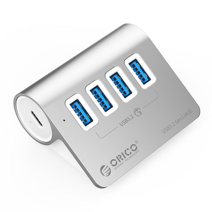 ORICO M3U4 Aluminum Alloy 4-Port USB 3.2 Gen1 5Gbps HUB, M3U4 5Gbps