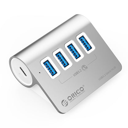 ORICO M3U4 Aluminum Alloy 4-Port USB 3.2 Gen1 10Gbps HUB, M3U4 10Gbps