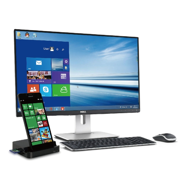 9138 6 in 1 USB-C / Type-C to 4K HDMI + 2 x USB 3.0 + Type-C + SD / TF Card Reader Multifunctional HUB Docking Station with Holder
