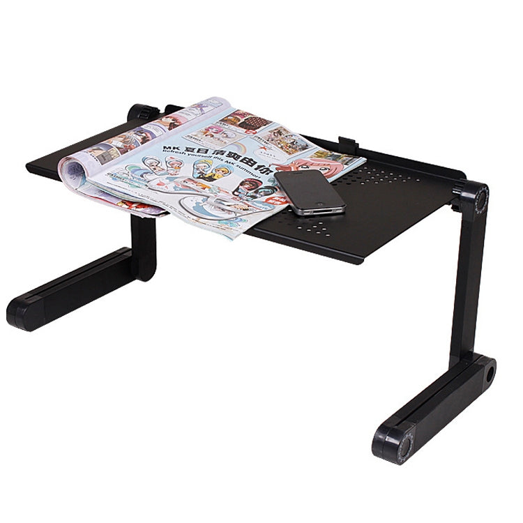 Portable 360 Degree Adjustable Foldable Aluminium Alloy Desk Stand for Laptop / Notebook, without CPU Fans & Mouse Pad, Desk