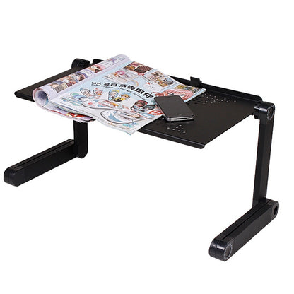 Portable 360 Degree Adjustable Foldable Aluminium Alloy Desk Stand for Laptop / Notebook, without CPU Fans & Mouse Pad, Desk