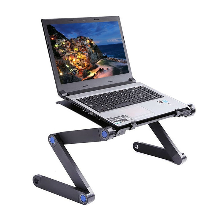 Portable 360 Degree Adjustable Foldable Aluminium Alloy Desk Stand for Laptop / Notebook, without CPU Fans & Mouse Pad, Desk