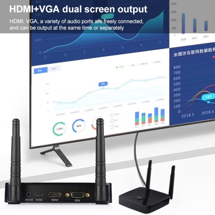 Measy A20W Wireless Receiver, Transmission Distance: 50m, Wireless Receiver 50m