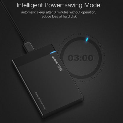UGREEN US221 HDD Enclosure 2.5 inch SATA to USB 3.0 SSD Adapter Hard Disk Drive Box External HDD Case, Support UASP Protocol, US221 Removable Cable