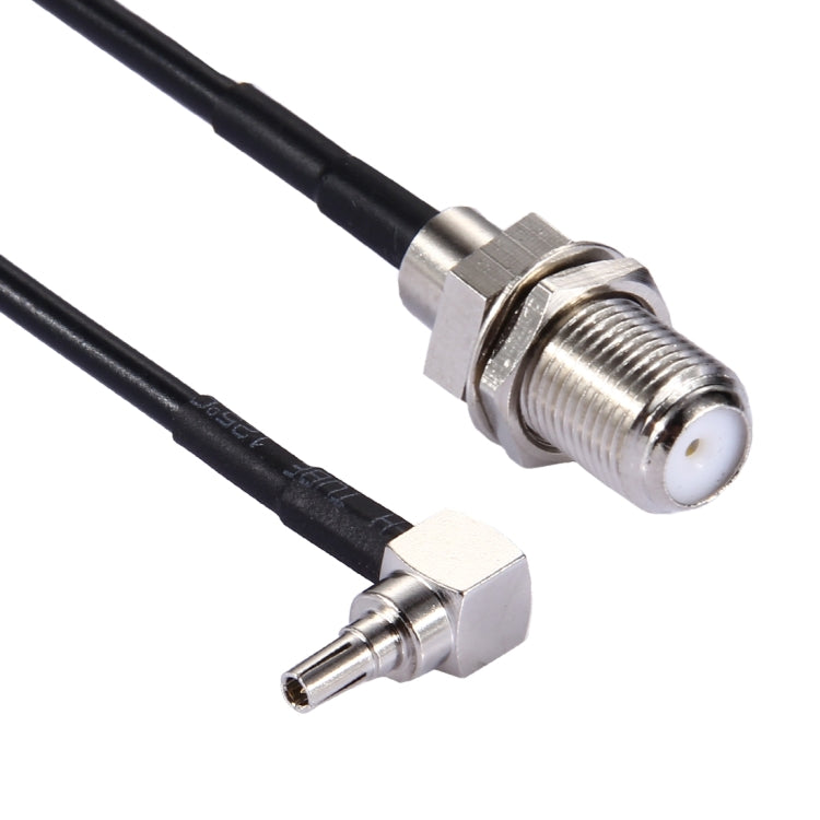 15cm CRC9 90 Degree Elbow to F Female RG174 Cable, CRC9 90° Elbow to F Female