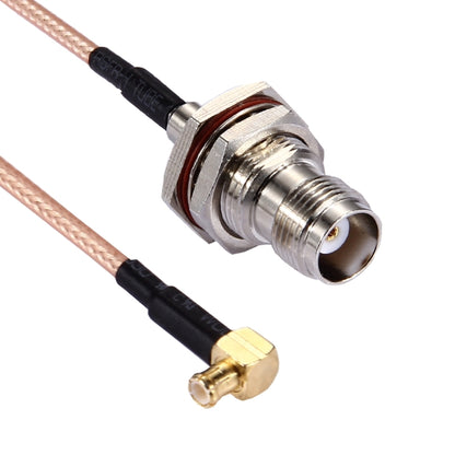 15cm TNC Female to MCX Male 90 Degree Elbow RG316 Cable, TNC Female to MCX Male