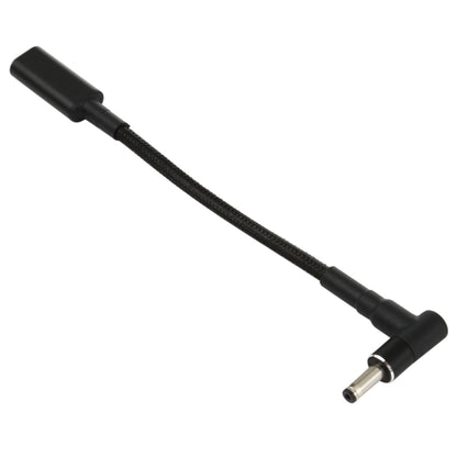 PD 100W 18.5-20V 3.5 x 1.35mm Elbow to USB-C / Type-C Adapter Nylon Braid Cable, 3.5 x 1.35mm