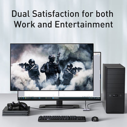 1 into 2 out 4K Split Screen HDMI Two-way Conversion Audio Video Switch, Two-way