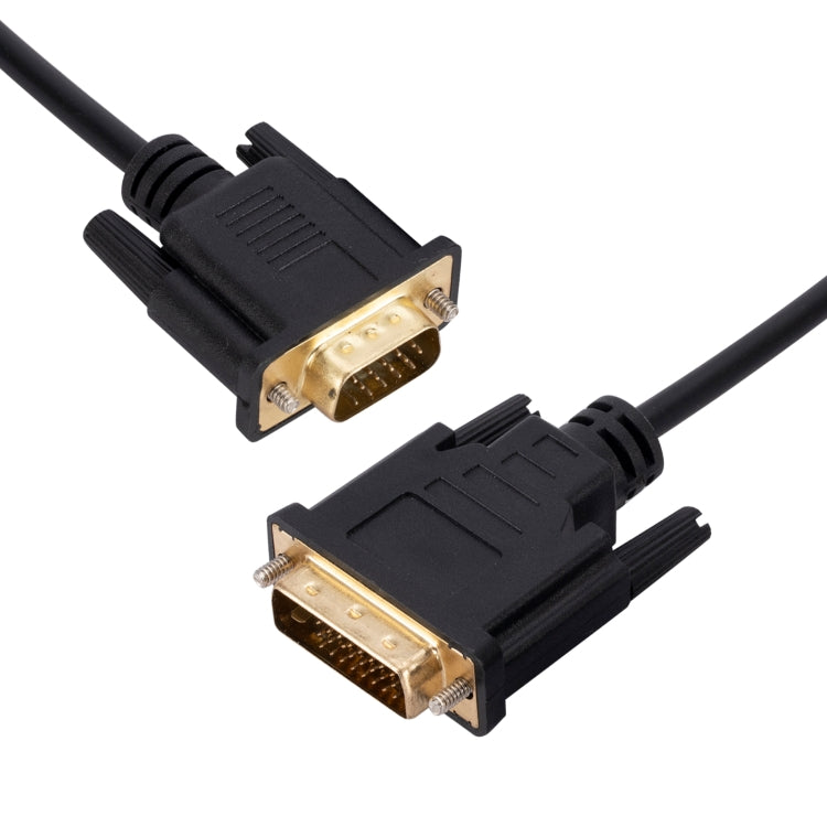 DVI to VGA Adapter Cable Computer Graphics Card Monitor Cable, Length: 2m, 2m