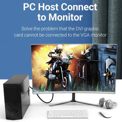 DVI to VGA Adapter Cable Computer Graphics Card Monitor Cable, Length: 3m, 3m