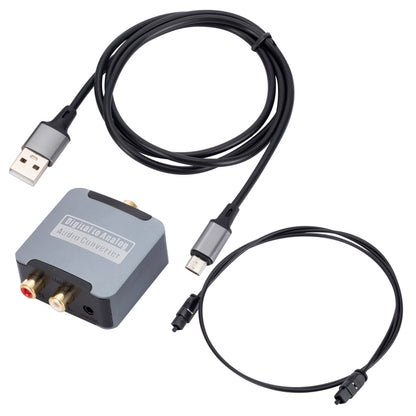 Digital to Analog 3.5 Coaxial Audio Converter, Host + USB Cable + Optical Fiber Cable, Host + USB Cable + Optical Fiber Cable