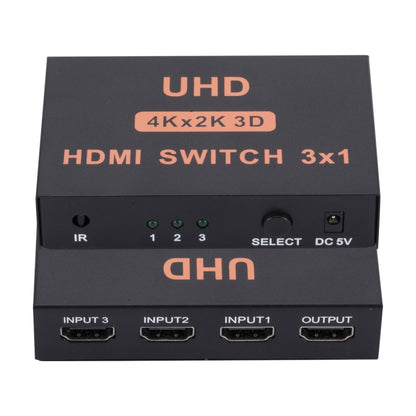 HDMI Switch 3 into 1 out 4Kx2K HD Video Switch, with Remote Control, 3 into 1 out, with Remote Control