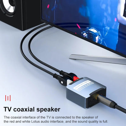 Digital to Analog 3.5 Coaxial Audio Converter, Host + USB Cable, Host + USB Cable