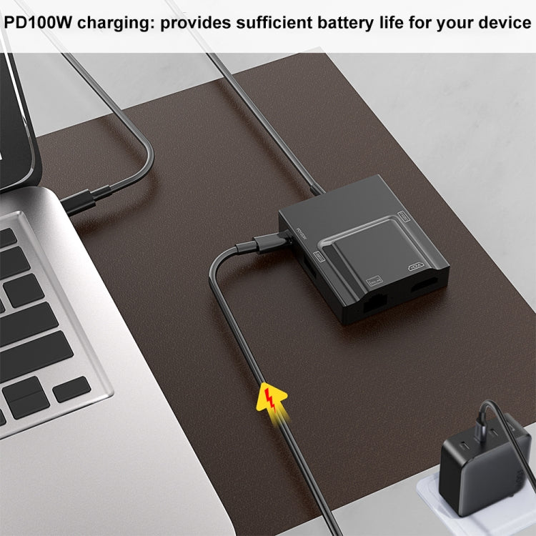 NK-3057HDMI 5 in 1 USB-C / Type-C Multifunctional Converter Docking Station HUB Adapter, NK-3057HDMI