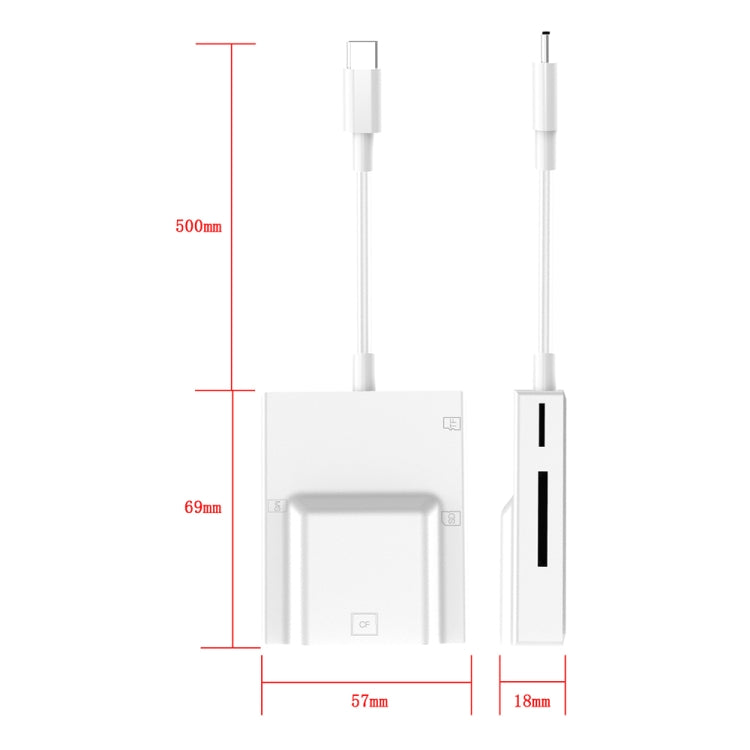 NK-3057H 4 in 1 USB-C/Type-C Multifunctional Converter Docking Station HUB Adapter, NK-3057H