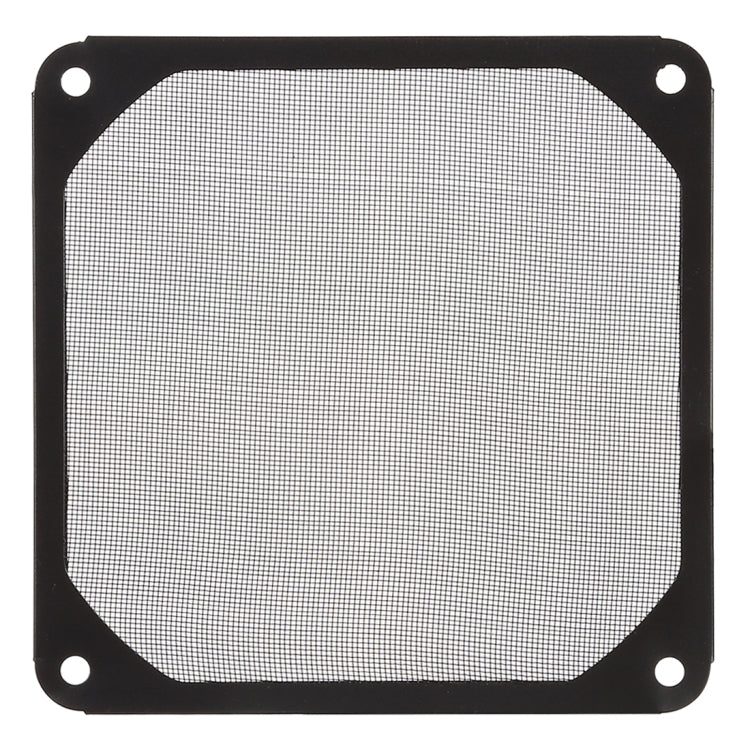 12cm Black Fan Dust Filter Computer Fan Aluminum Dustproof Cover, 12cm