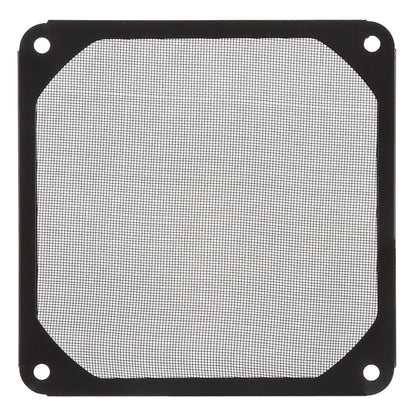 12cm Black Fan Dust Filter Computer Fan Aluminum Dustproof Cover, 12cm