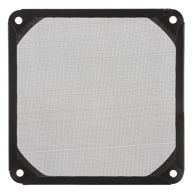12cm Black Fan Dust Filter Computer Fan Aluminum Dustproof Cover, 12cm